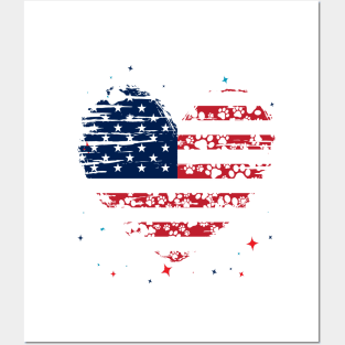 Funny 4th Of July 2021 Fourth Of July For Men's And Women's For 4th Of July Dog Lovers Posters and Art